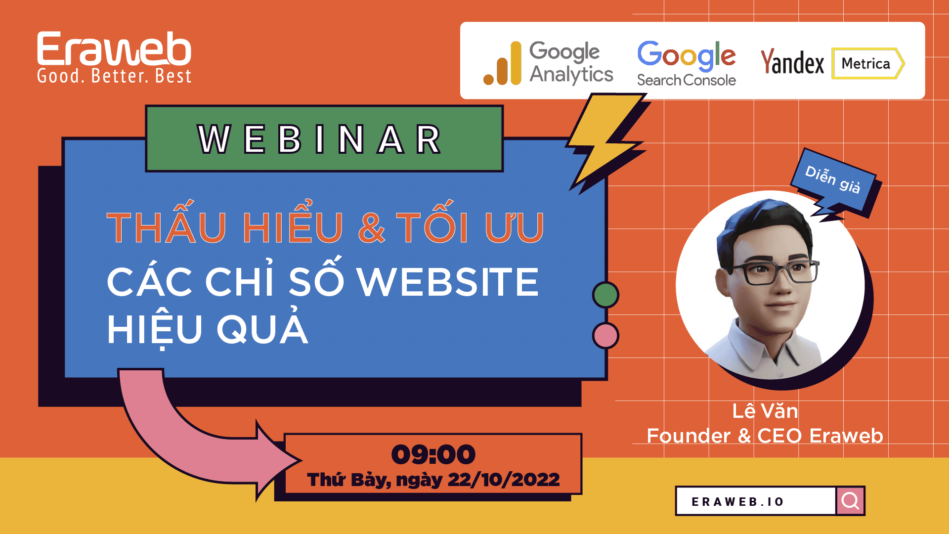 Webinar "Thấu hiểu & tối ưu các chỉ số Website"