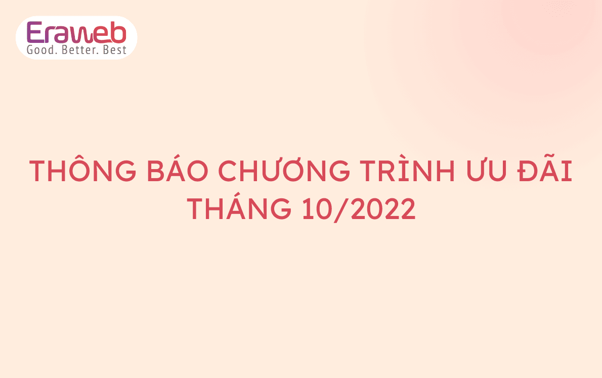 THÔNG BÁO CHƯƠNG TRÌNH ƯU ĐÃI THÁNG 10/2022