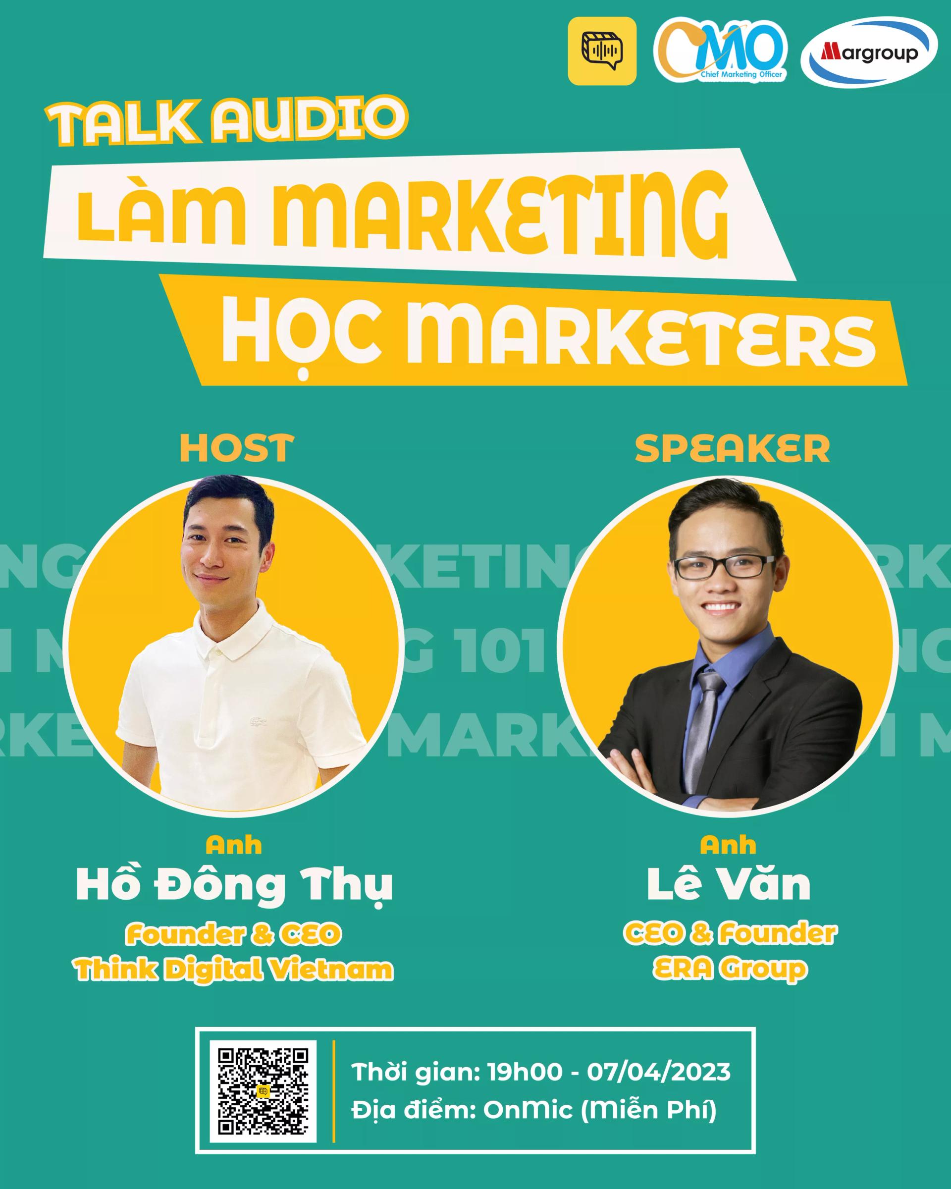 Eraweb đồng hành cùng CMO Forum trong dự án "Marketing 101 - Train to Change"