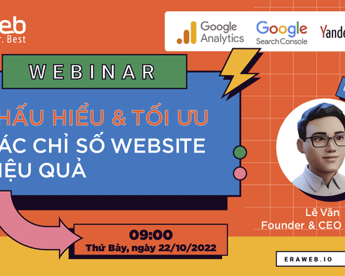 Webinar "Thấu hiểu & tối ưu các chỉ số Website"