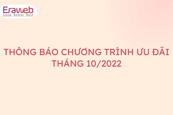 THÔNG BÁO CHƯƠNG TRÌNH ƯU ĐÃI THÁNG 10/2022